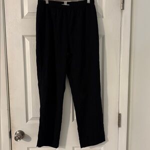 The Tog Shop Petites Black Elastic Waist Pants PS | Lightweight Dress Pants